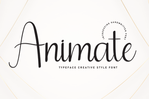 Animate Handwritten Font for Crafters & Sellers