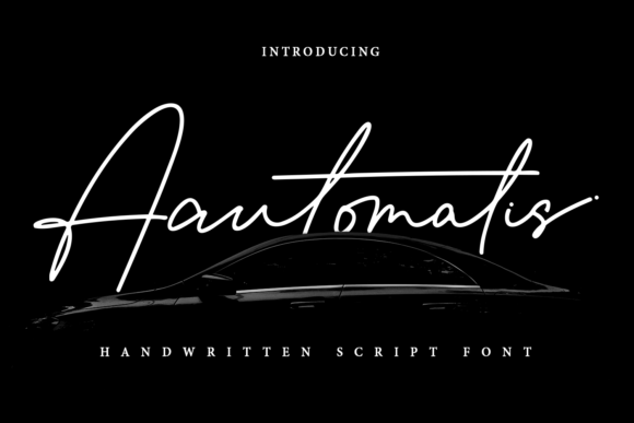 Automatis Font: A Luxe Handwritten Typeface for Crafters