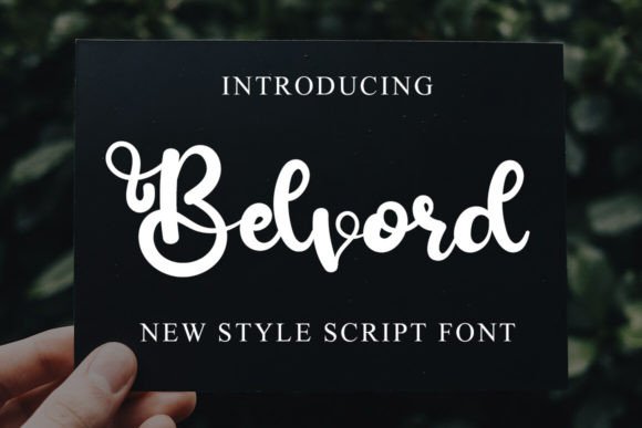 Belvord: A Modern Script Typeface That Elevates Digital Branding