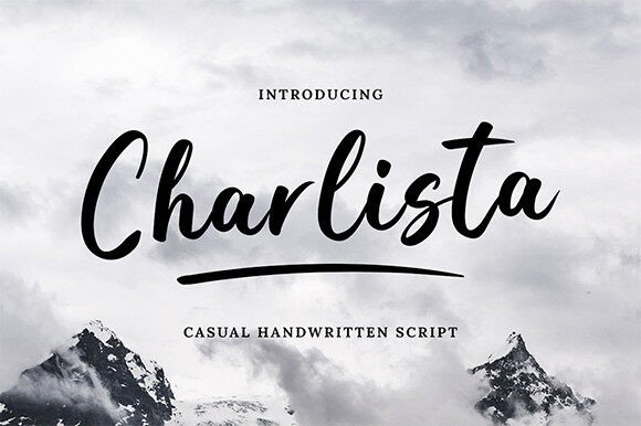 Charlista: A Handwritten Font That Feels Like It Was Made for Your Brand