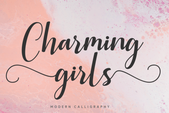 Charming Girls: A Modern Script Font for Digital Branding