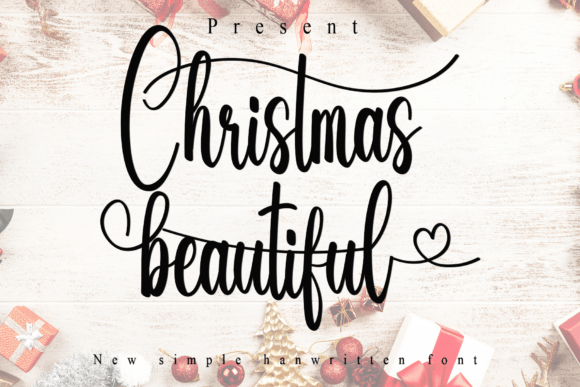 Christmas Beautiful Font: A Handwritten Script for Crafters & Sellers