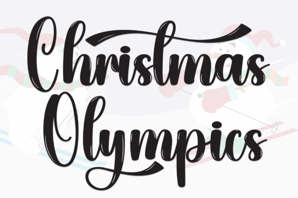 Christmas Olympics: A Joyful Handwritten Typeface for Editorial Warmth