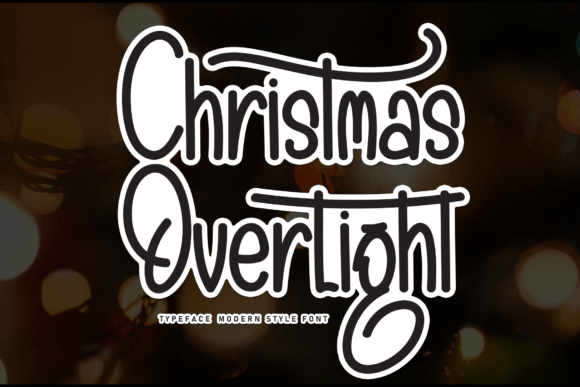 Christmas Overlight: A Festive Script Font for Small Business Branding