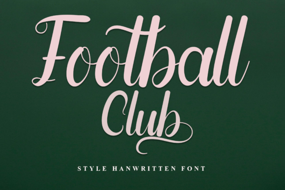Football Club: A Handwritten Font That Makes Your Brand Feel Human
