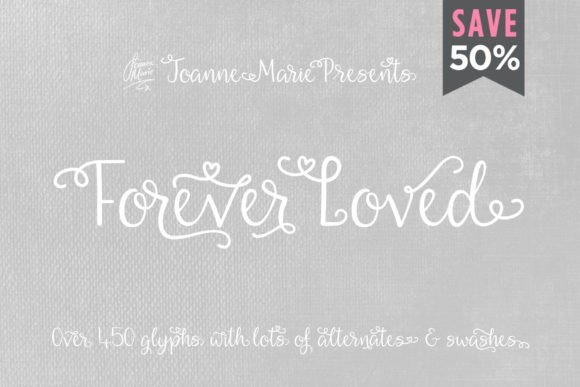 Forever Loved: A Handwritten Script Font for Digital Brand Warmth