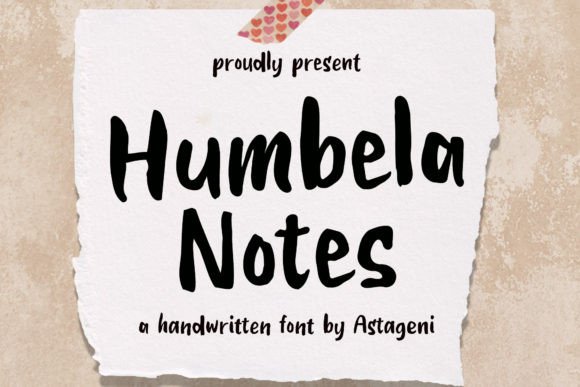 Humbela Notes: A Playful, Polished Script Font for Small Brands