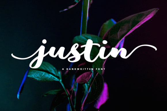 Justin: A Sweet Script Font for Thoughtful Typography
