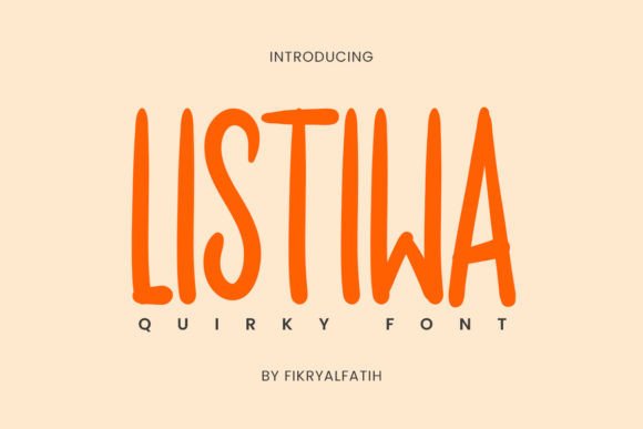 Listiwa: A Handwritten Font That Feels Like a Warm Conversation