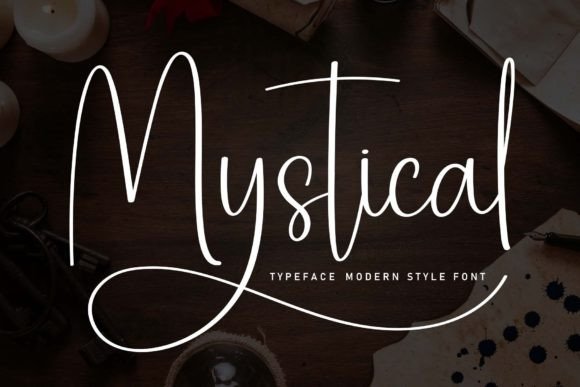 Mystical: A Dazzling Script Font for Thoughtful Branding