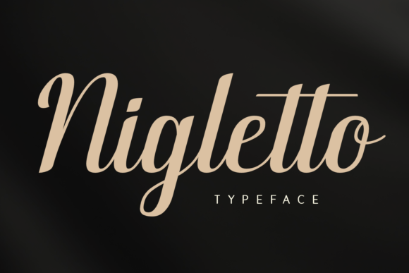 Nigletto: A Refined Script Font for Campaign Headlines