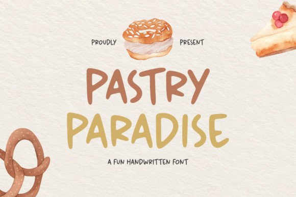 Pastry Paradise: A Handwritten Display Font for Digital Branding
