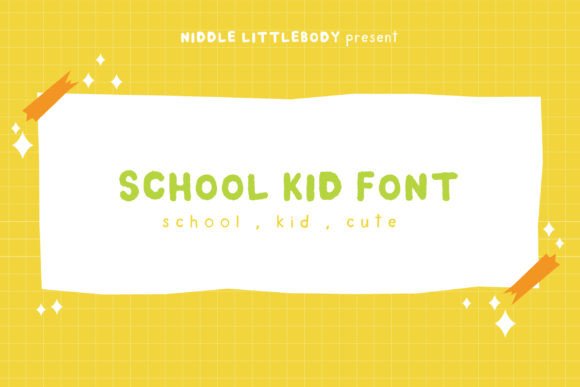 School Kid Font: Friendly Handwritten Type for Real Business Materials