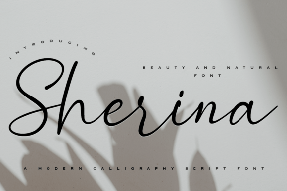 Sherina Script Font for Small Business Branding