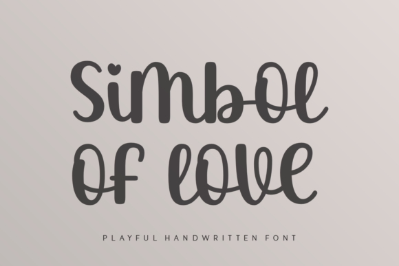 Simbol of Love: A Handwritten Font That Feels Like a Gentle Pause