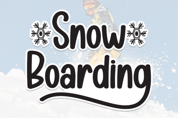 Snow Boarding: A Whimsical Display Font for Winter Campaigns