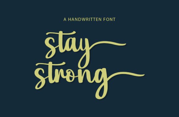 Stay Strong: A Thoughtful Script Font for Editorial Warmth