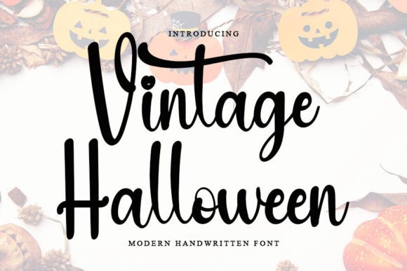 Vintage Halloween: A Handwritten Font That Feels Like Autumn in Type