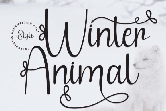 Winter Animal: A Friendly Handwritten Font for Small Business Charm