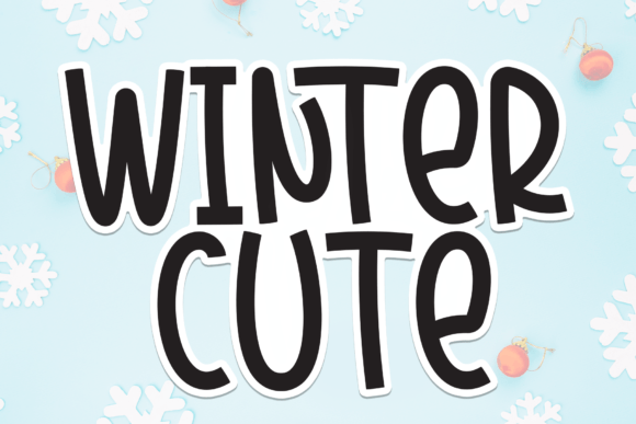 Winter Cute Font: Friendly Handwritten Style for Small Business Branding